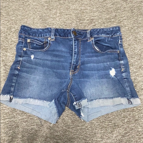 AE high rise shortie shorts